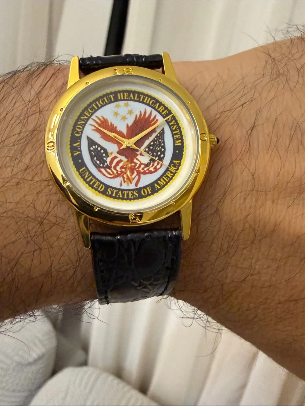 Vintage Image Watches VA Connecticut Healthcare System Quartz Watch 34.4mm